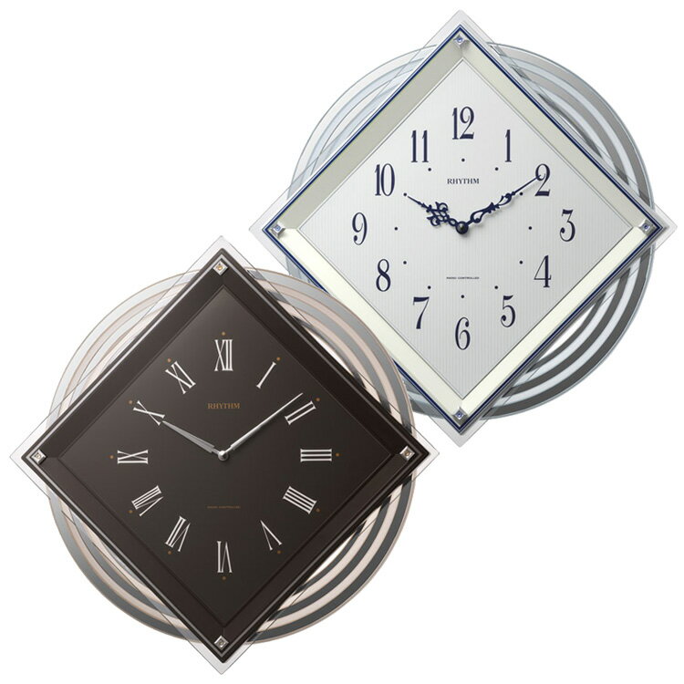 楽天市場】壁掛けフック特典有☆電波振り子時計 ビュレッタ リズム時計