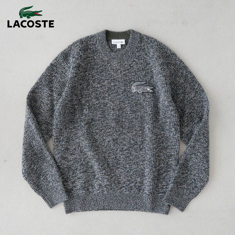 楽天市場】【20%OFF】ラコステ ワニロゴ バッヂ ニット セーター