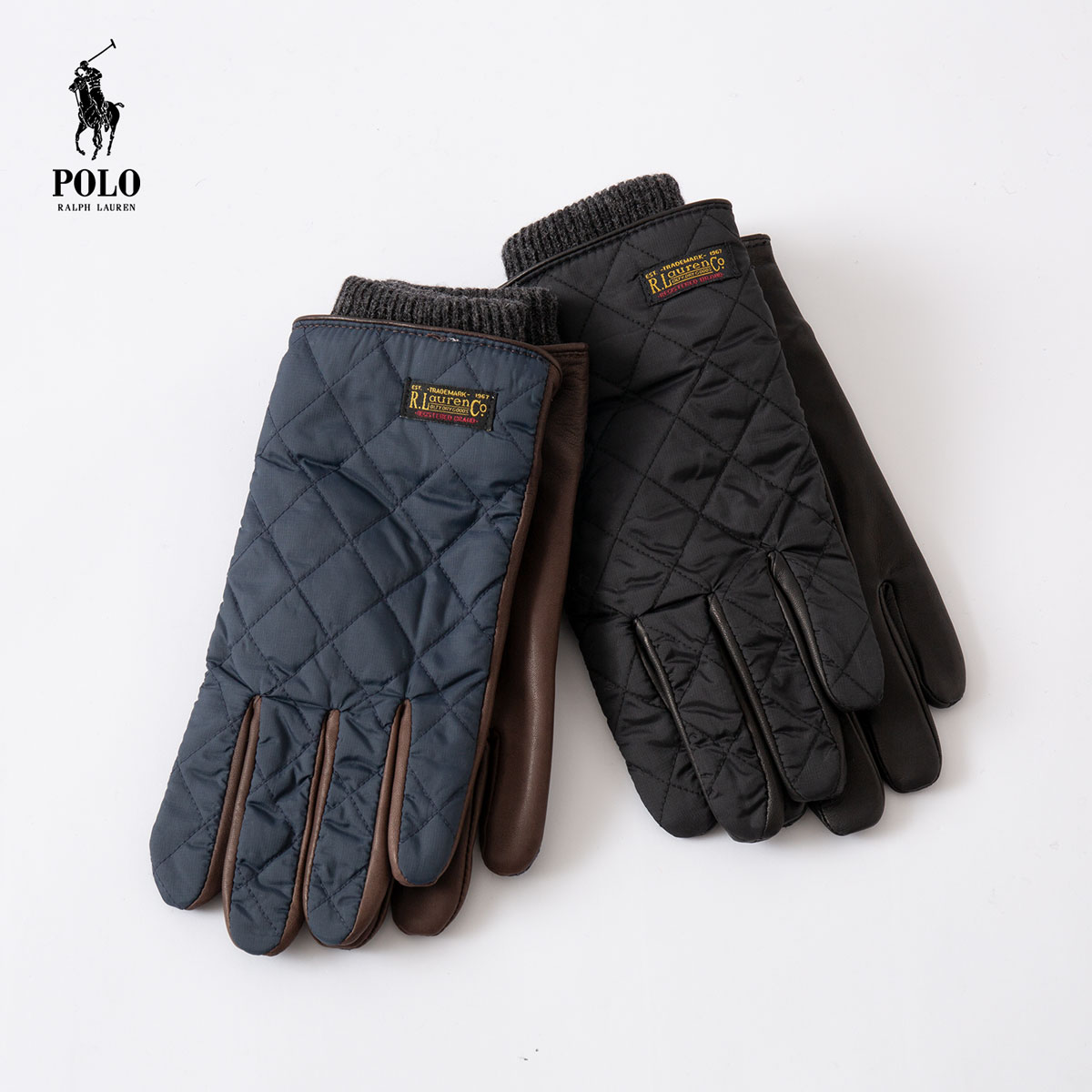 楽天市場】ポロ ラルフローレン キルティング レザー 手袋 POLO