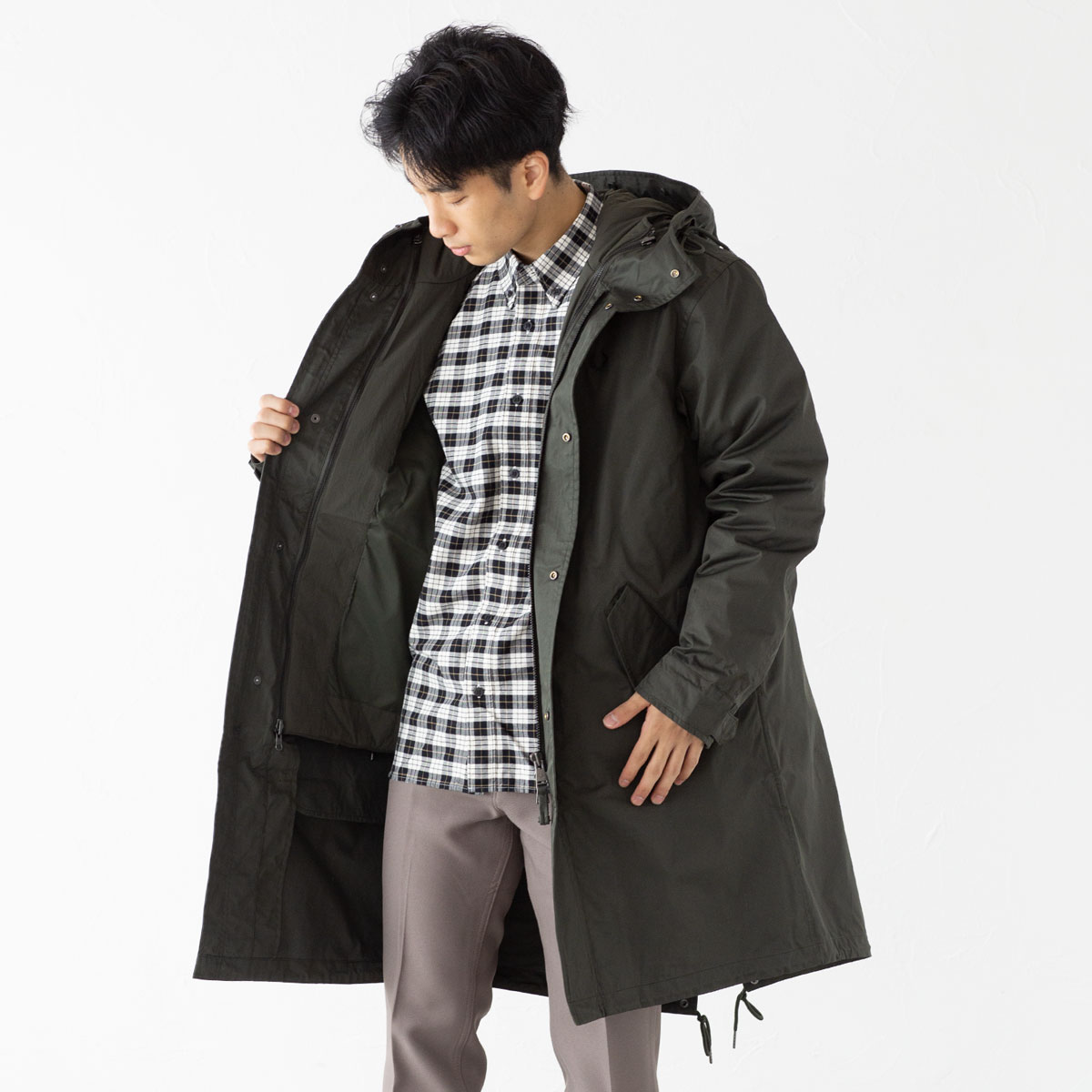 フレッドペリー モッズコート ネイビー FRED PERRY ネイビー モッズ