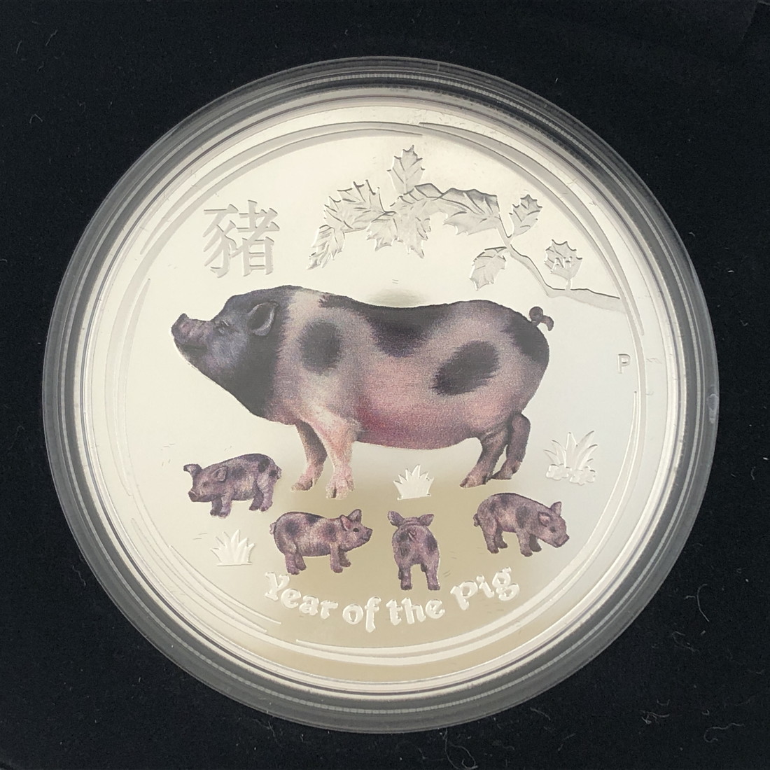 オーストラリア パース造幣局製 ツバル 1⁄2オンス銀貨 子豚 亥年 2019