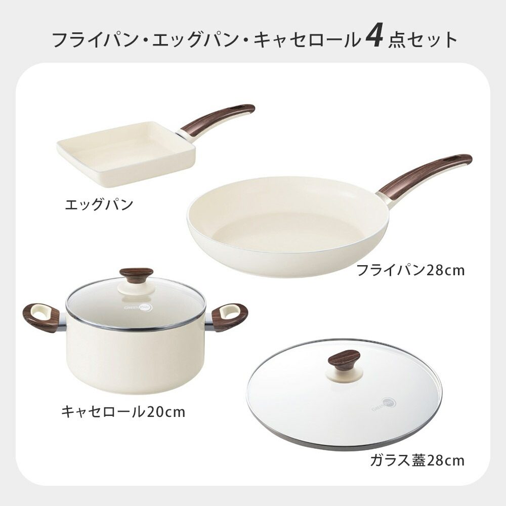 楽天市場】グリーンパン ウッドビー フライパン・エッグパン