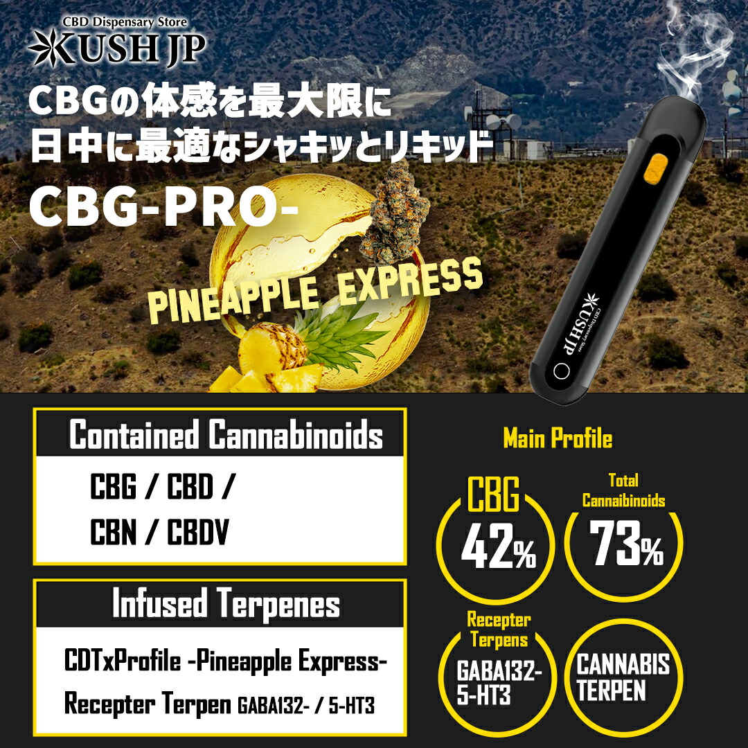 楽天市場】【開けてすぐ吸える】高濃度 CBG リキッド KUSH JP 【新基準