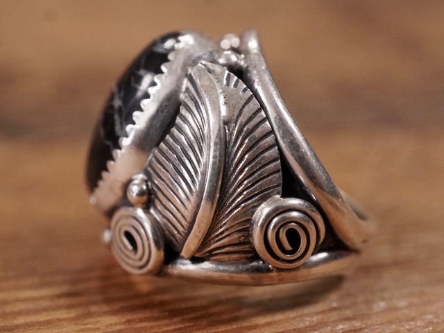 楽天市場】INDIAN JEWELRY : NAVAJO ONYX RING / インディアン
