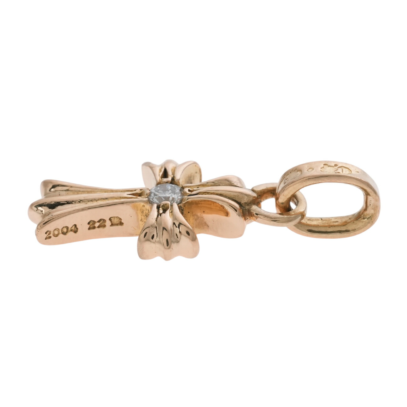 楽天市場】クロムハーツ CHROME HEARTS 22K ベイビーファット 2P DIA
