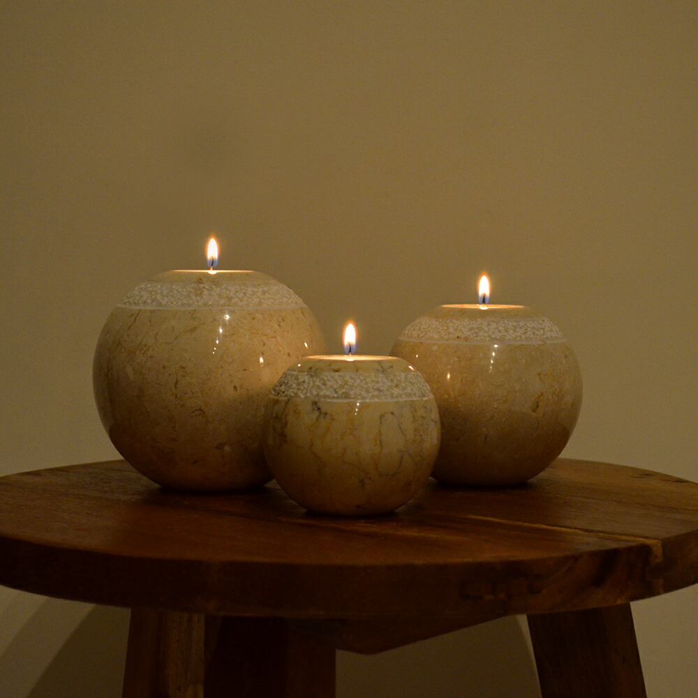 楽天市場】送料無料 天然大理石 マーブル・ボウルキャンドルホルダー