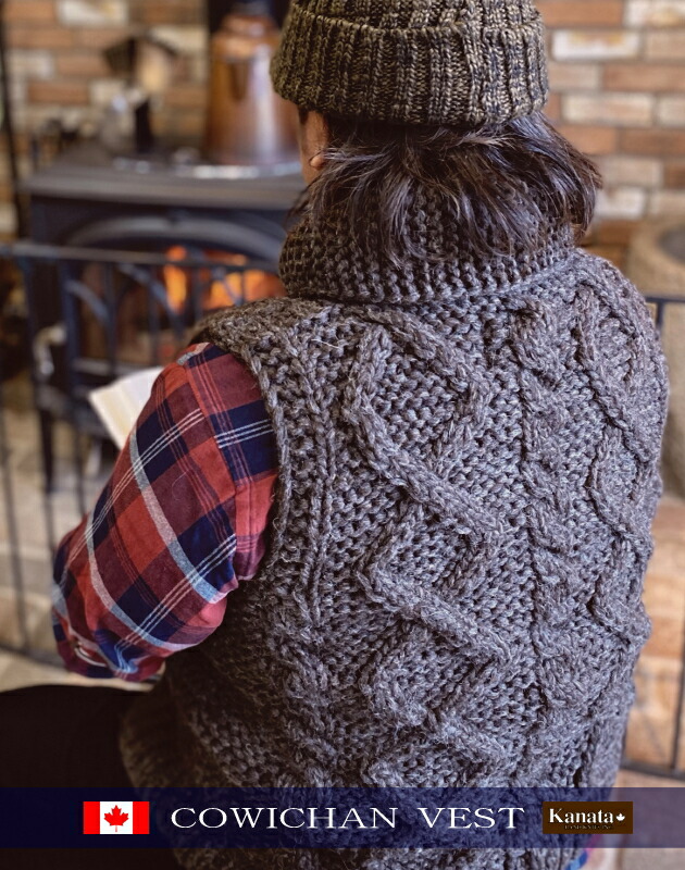 楽天市場】KANATA カウチンセーター（カウチンベスト）｜カナタ 社