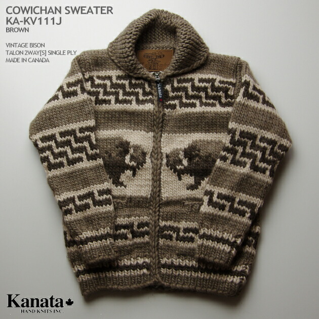 楽天市場】KANATA カウチンセーター｜カナダ製｜KA-KV111J VINTAGE