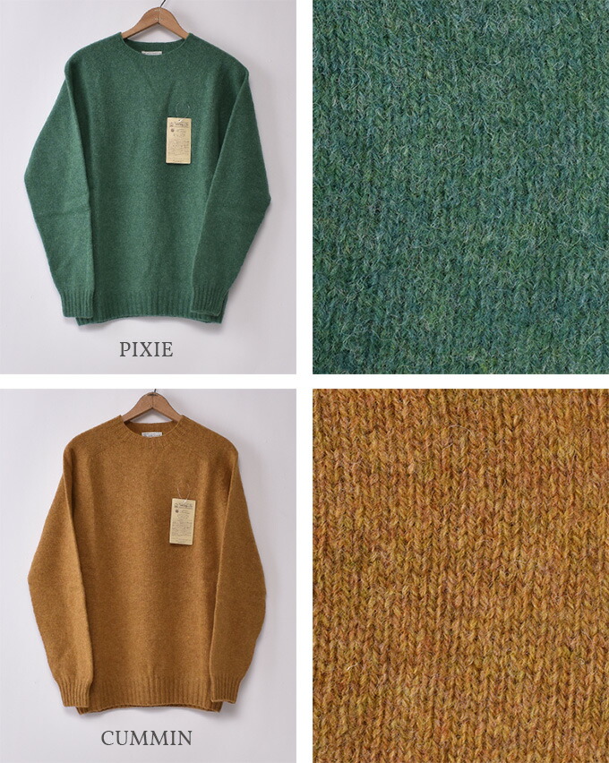 楽天市場】【INVERALLAN】インバーアランCREW NECK SHETLAND SWEATER