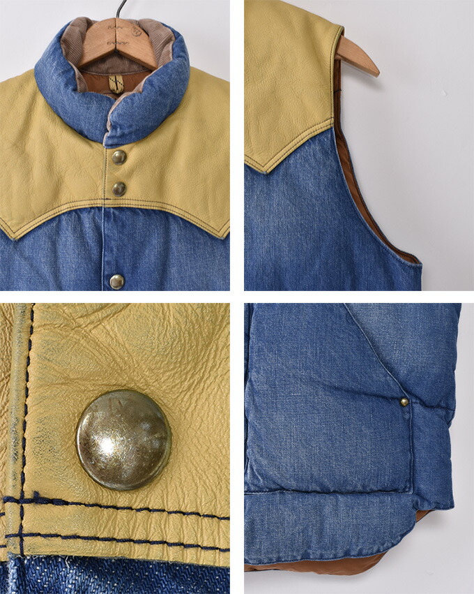 楽天市場】Rocky Mountain Featherbed / DOWN VEST DENIM / INDIGO