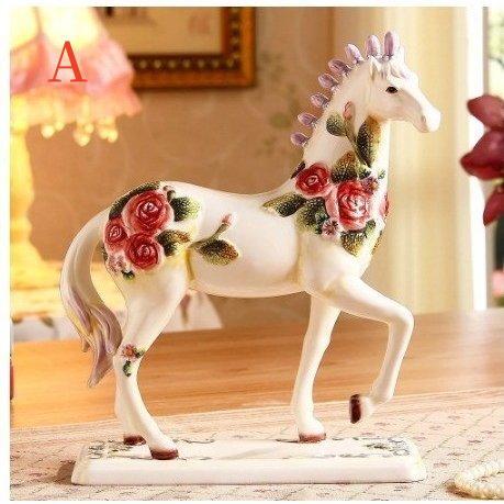 楽天市場】陶磁器 馬 アイデア ヨーロッパ式 客間 酒棚 装飾品 実用
