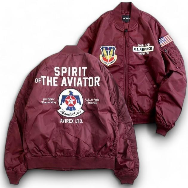楽天市場】AVIREX アヴィレックス UTILITY MA-1 THUNDERBIRDS 9th AIR