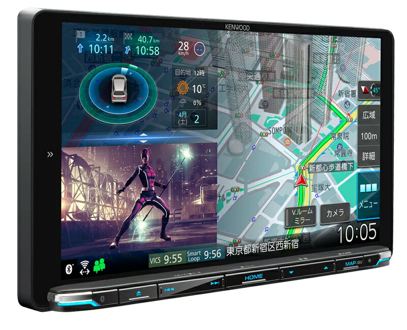 楽天市場】ケンウッド 彩速ナビ MDV-M909HDL 地上デジ フルセグ 9V型