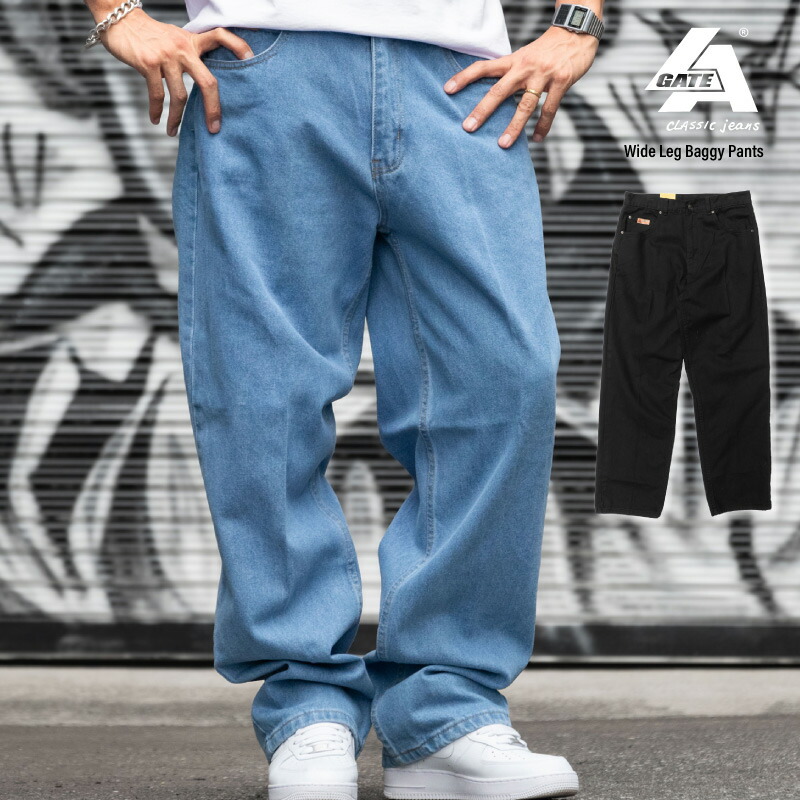 楽天市場】LA GATE 【CLASSIC JEANS】 ロングパンツ デニム バギー