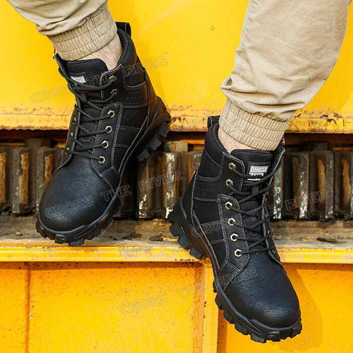 楽天市場】ブーツ 防水 安全靴 ハイカット おしゃれ 裏起毛 安全靴