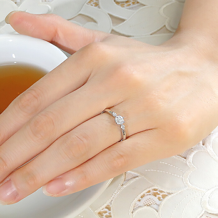 楽天市場】pt900 一粒 ダイヤモンドリング【0.38ct】/【送料無料】【代