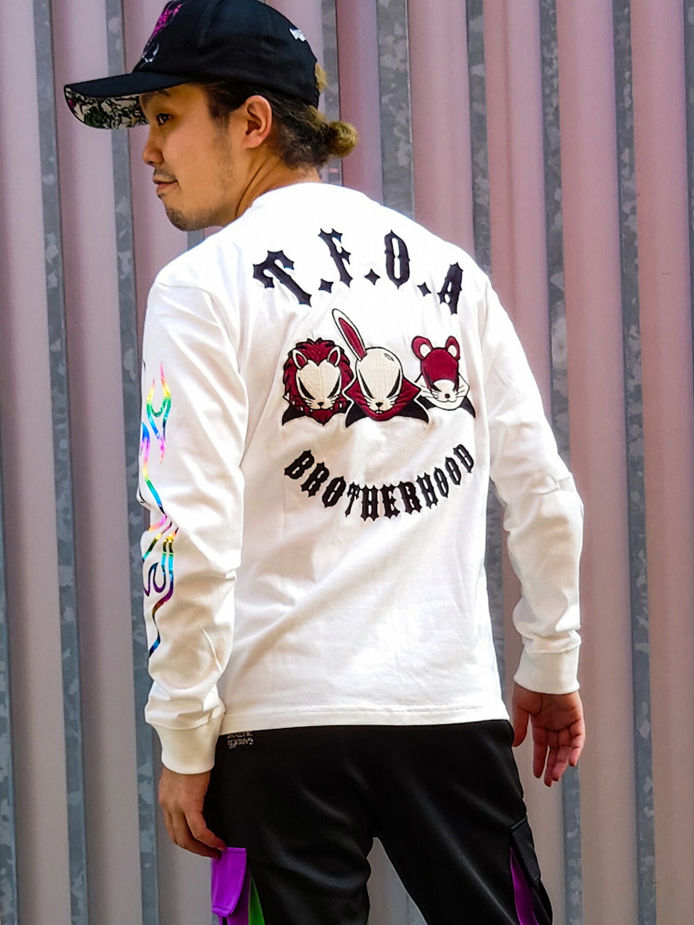 楽天市場】【CROWS×WORST】“BROTHERHOOD”デスラビット刺繍入りロンT