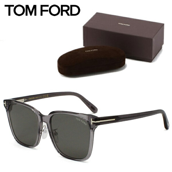 TOM FORD ブラックスクエアサングラス ケース付き TOM FORD ブラック