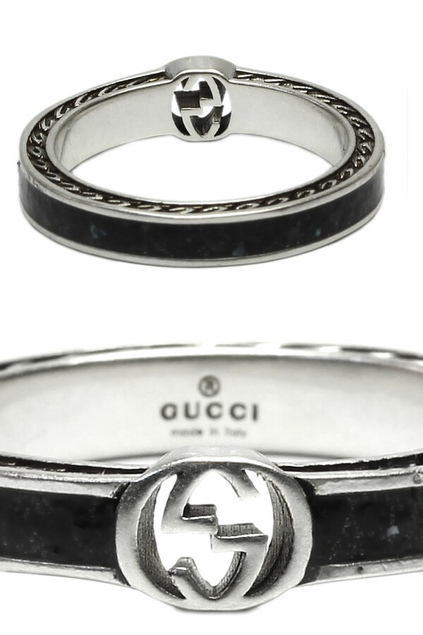 楽天市場】GUCCI グッチ リング 指輪 シルバー インターロッキングG