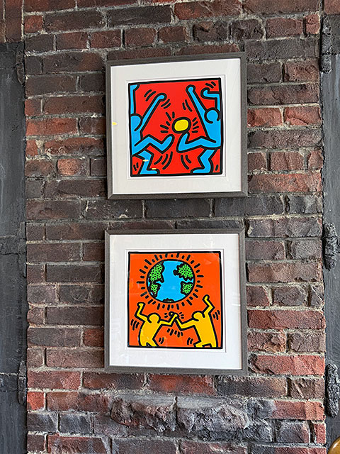 楽天市場】キース・ヘリング アートフレーム （Untitled,player） 木製