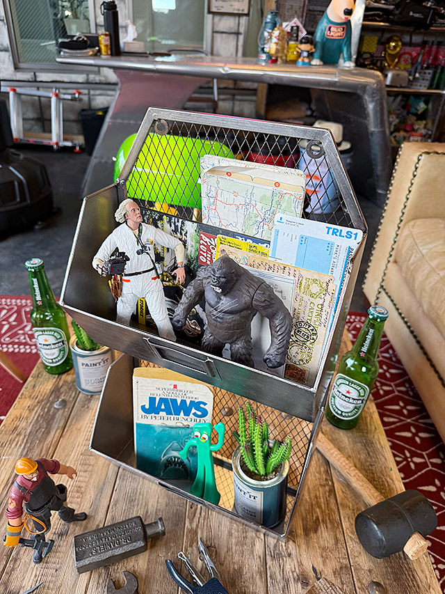 楽天市場】インダストリアル メタルウォールラック 2段タイプ 壁掛け