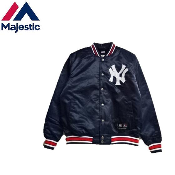 楽天市場】Majestic パデッドサテンジャケット(スタジャン