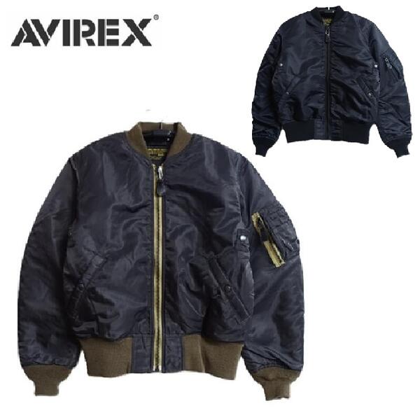 楽天市場】AVIREX (アビレックス)MA-1（チャコール、ブラック