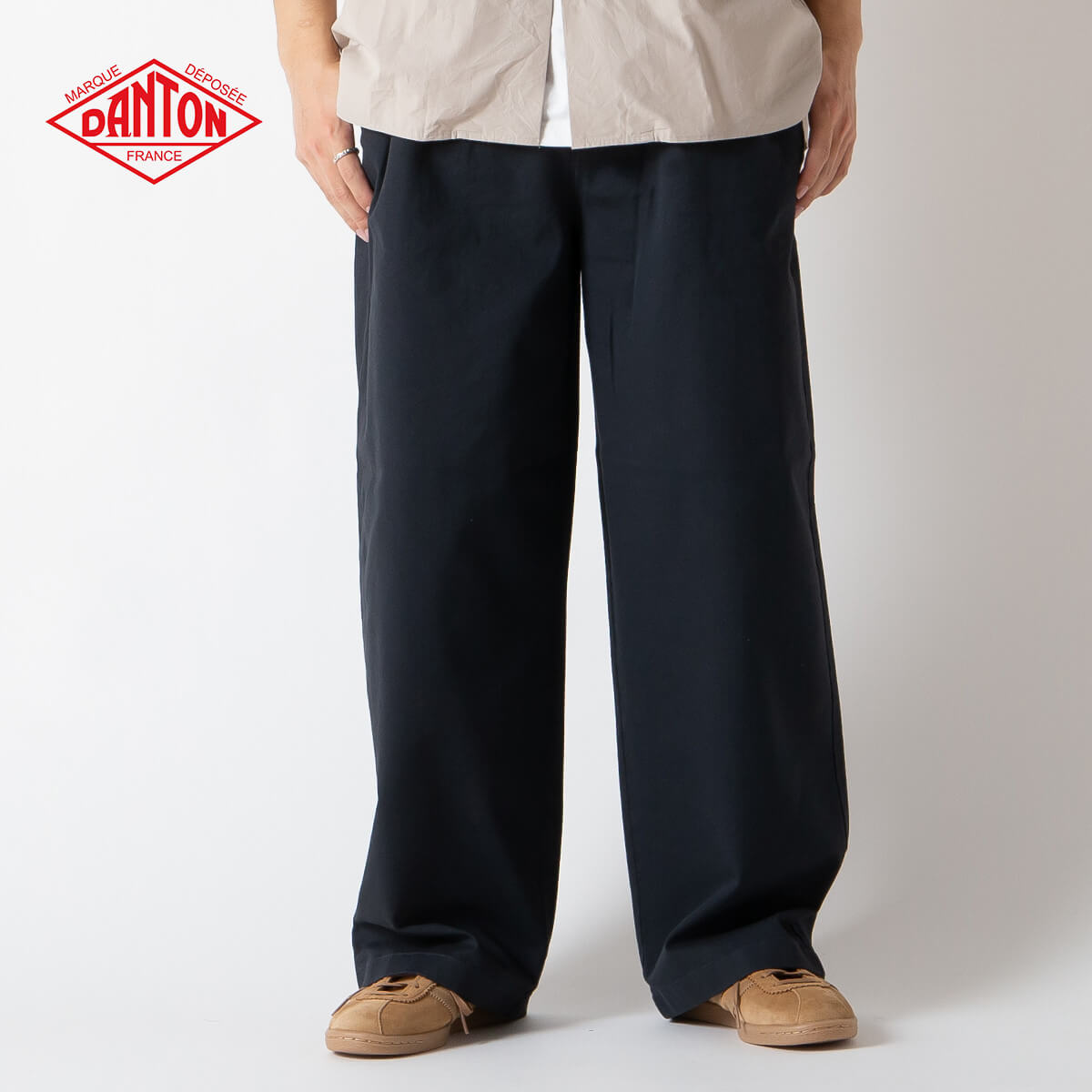 楽天市場】【正規取扱店】 ダントン 2タックワイドパンツ DANTON 2TUCK