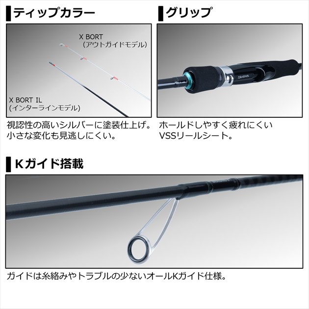 楽天市場】ダイワ エギングロッド エメラルダス X BOAT 511MLS-S