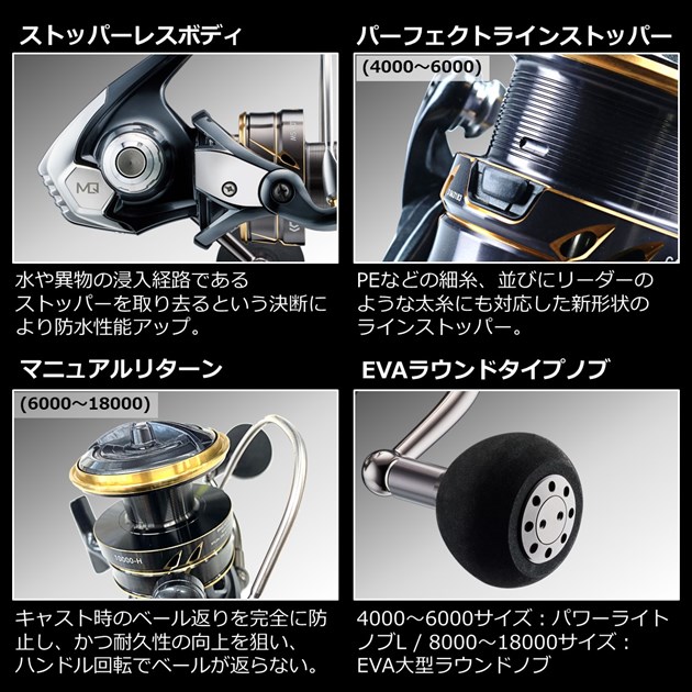 楽天市場】ダイワ スピニングリール 22カルディア SW 4000-CXH : 釣具