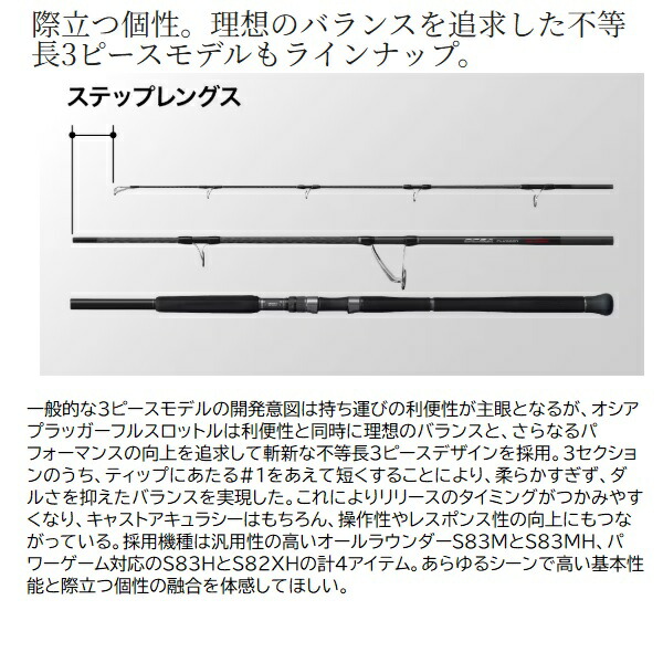 楽天市場】シマノ オフショアロッド 24オシアプラッガー フル