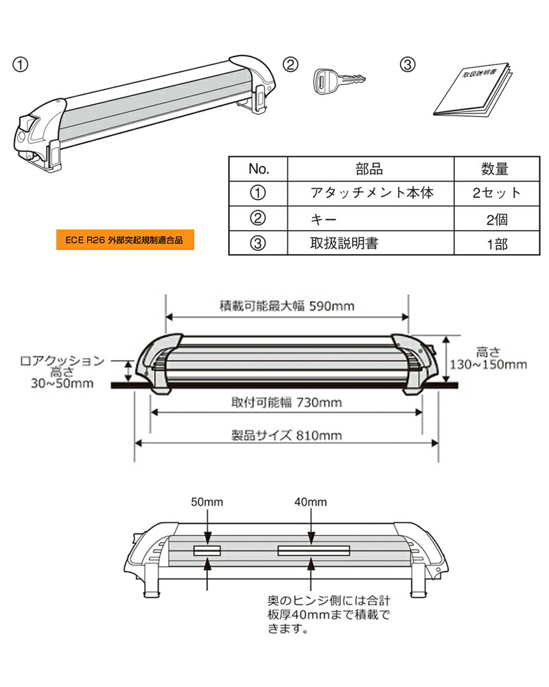 楽天市場】キャリア 冬 inno スキー スノーボード 車載キャリア ルーフ