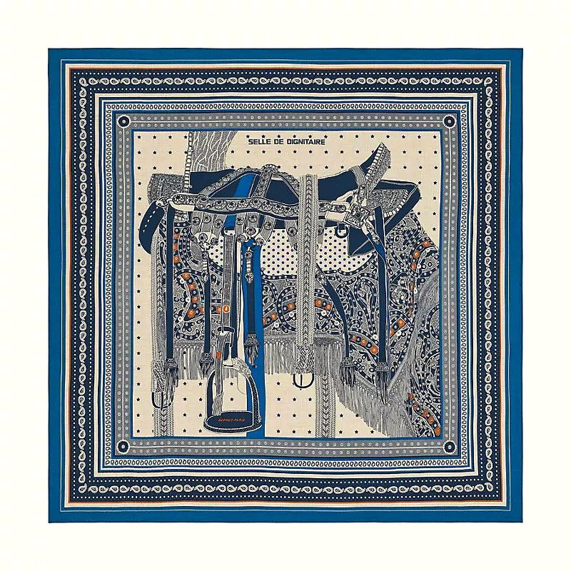 楽天市場】HERMES カレ ジェアン カレ140 大判 ストール ”高官の