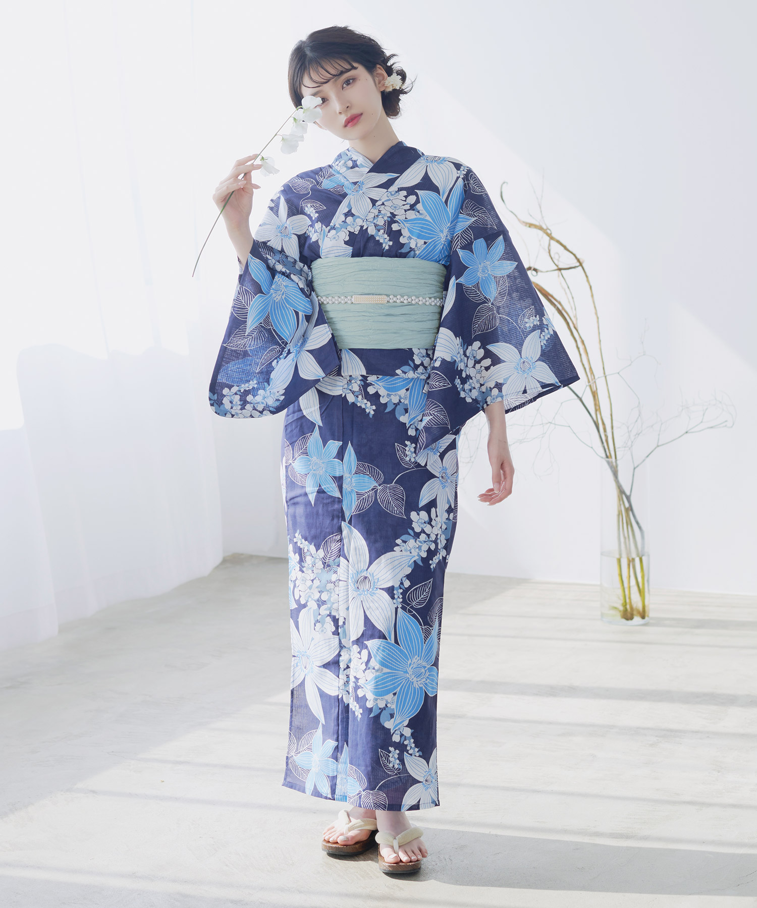 Dita 幻想鏡花水月(柑橘) 浴衣セット Dita 浴衣 幻想鏡花水月 (柑橘