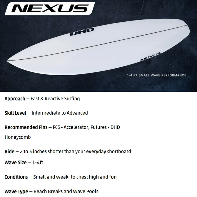 楽天市場】DHD サーフボード ネクサス モデル / DHD Nexus Model