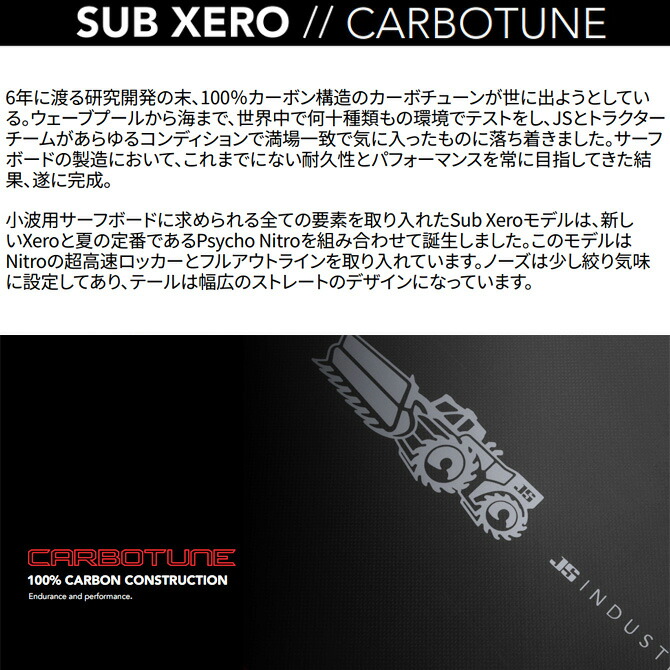 新品・送料込み＞CARBOTUNE 5.2 JS SUB XERO J1014 新品・送料込み