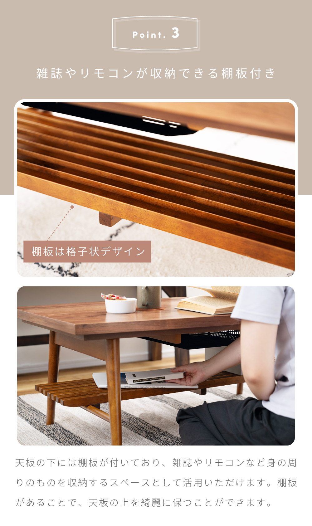 昭和レトロ 一枚板風大型こたつ 木製折りたたみコタツテーブル