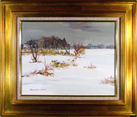 楽天市場】塗師祥一郎 雪原 油彩6号 : ギャラリーダッドアート