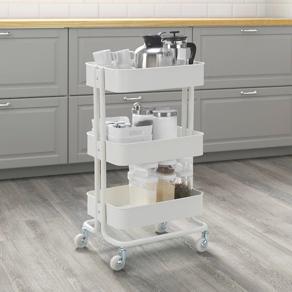楽天市場】IKEA RASKOG キッチンワゴン 35x45x78cm 3段収納 キャスター