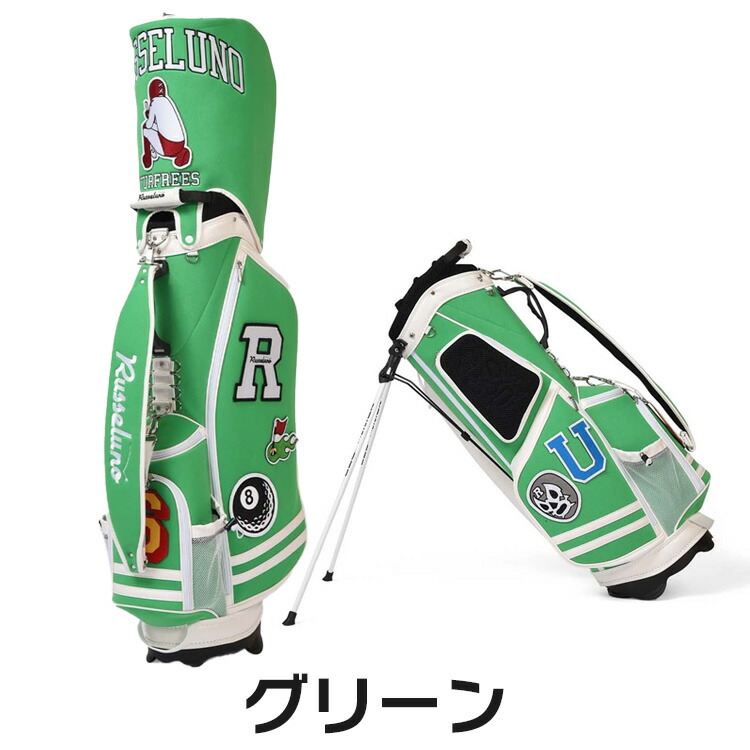 Russeluno NEO CLASSIC キャディーバック、ヘッドカバー3個 Russeluno