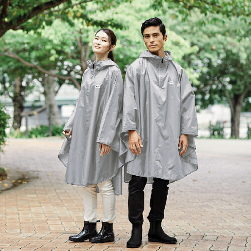 楽天市場】レインポンチョ【はっ水・シンプル・男女兼用・雨具・レイン