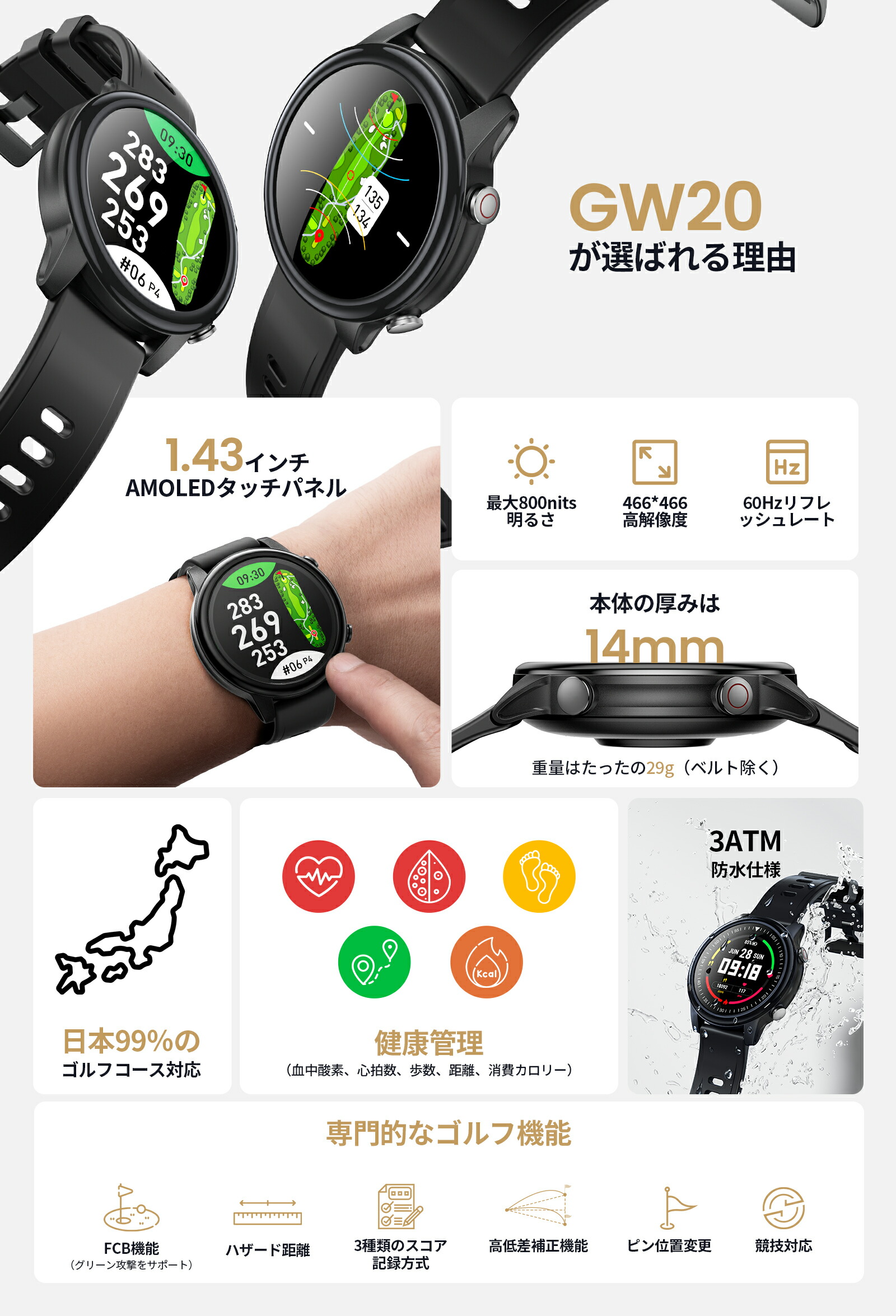 楽天市場 | EENOUR 公式楽天市場店 - 業界最大級1.43インチ画面を搭載