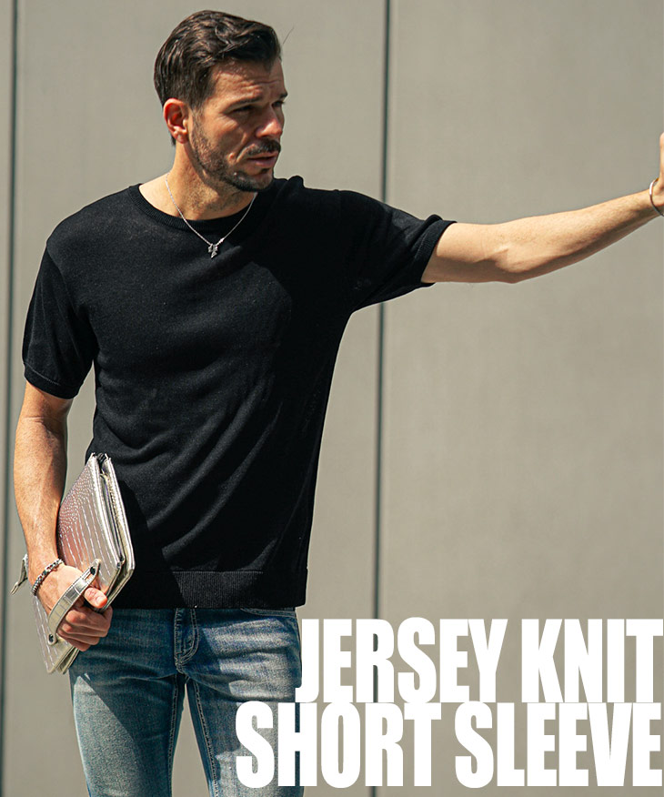 楽天市場】サマーニット メンズ 半袖 サマーセーター ニット Tシャツ