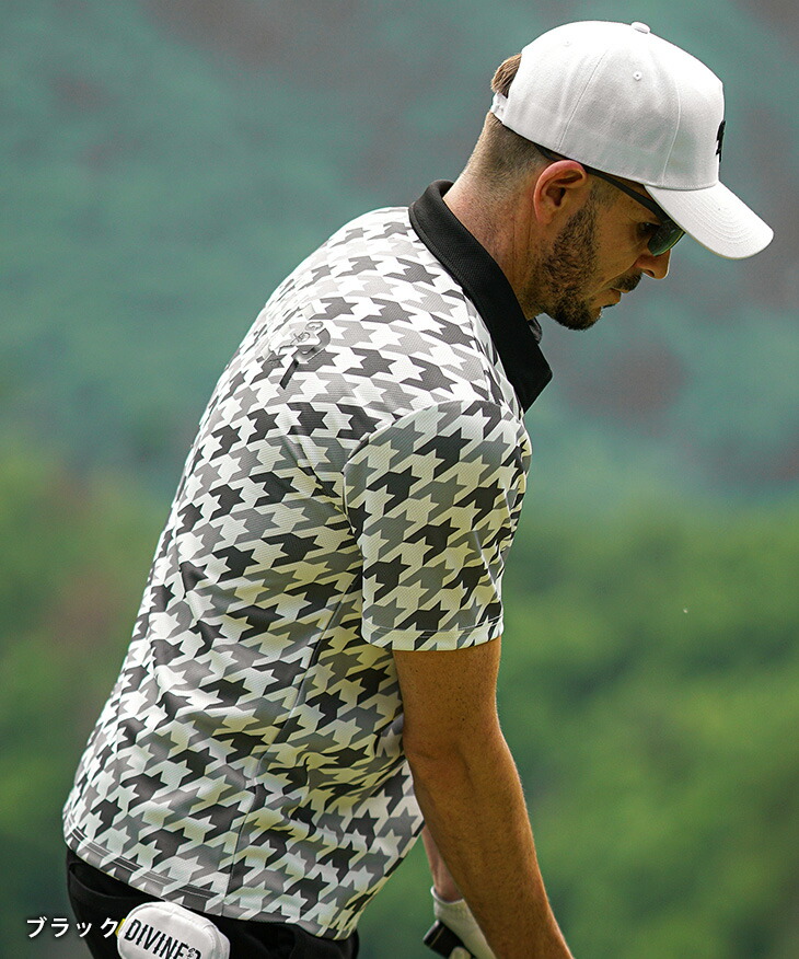 楽天市場】【DIVINER GOLF】 ゴルフウェア メンズ ポロシャツ 半袖