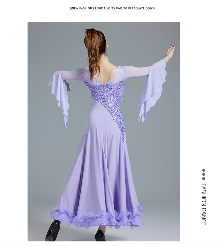 楽天市場】社交ダンスドレス 社交ダンス モダンドレス ピンク パープル