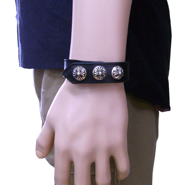 楽天市場】クロムハーツ ブレスレット CHROME HEARTS 3ボタン2スナップ