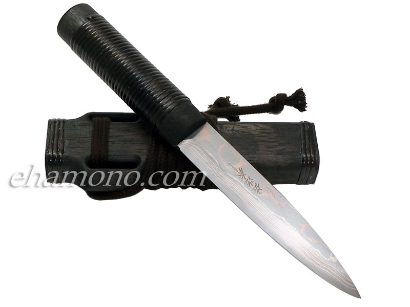 楽天市場】佐治武士作【漁師マキリ】有色ダマスカス 両刃 : e刃物