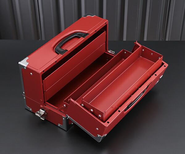 楽天市場】TONE ツールケース(メタル) V形3段式 433X220X240mm (BX331