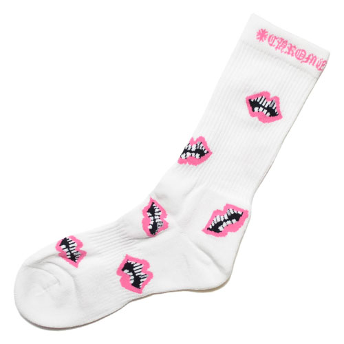 楽天市場】CHROME HEARTSCHOMPER SOCKS - WHITE/PINKクロムハーツ