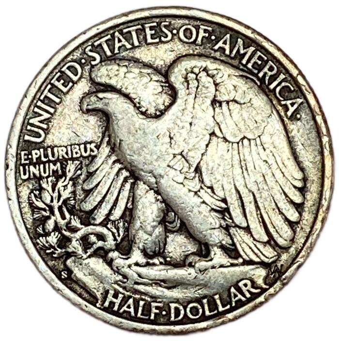 楽天市場】アメリカ銀貨 ハーフダラー 50セント 年代ランダム イーグル